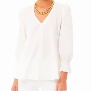 Pomander Place White Easton Blouse